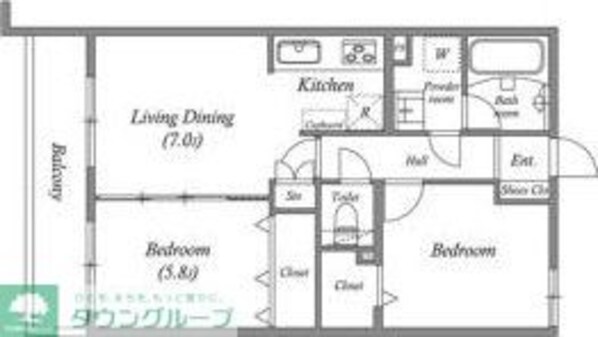 オーパスホームズ白山の物件間取画像